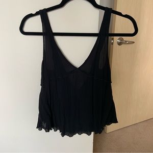 Free people double v sheer tank